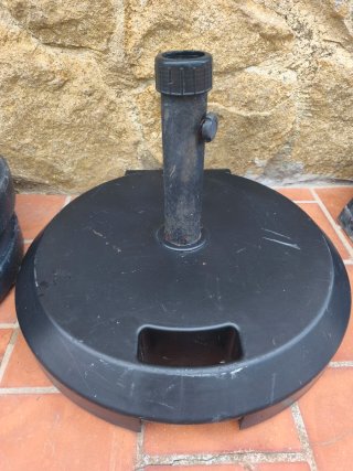 Pie de Parasol Negro