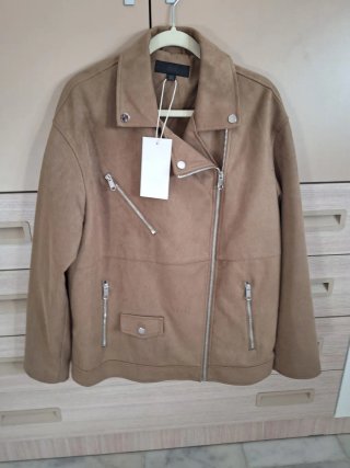 Chaqueta Zara efecto ante marrón Talla M