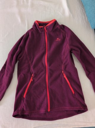 Chaqueta deportiva niña Quechua, Decathlon morada