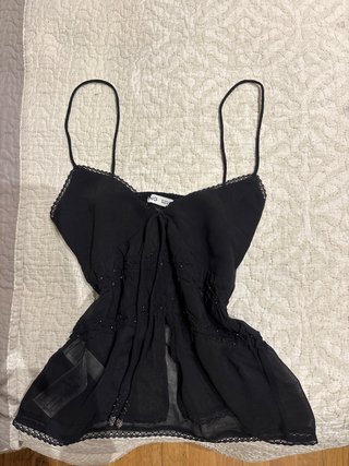 Top negro Mango talla S