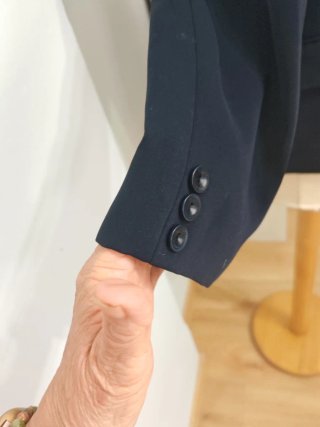 Chaqueta americana negra mujer