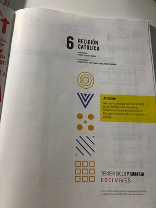 Religión católica 6, Tercer Ciclo Primaria, Fan...