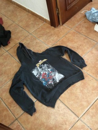 Sudadera Spiderman Marvel Negra