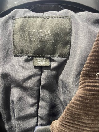 Chaqueta Zara Negra Talla XL