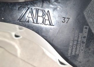Sandalias de Charol Blanco Zara