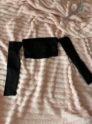 Crop Top Negro Shein