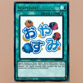 Scapegoat RA05-EN111 Carta Magia Yu-Gi-Oh!