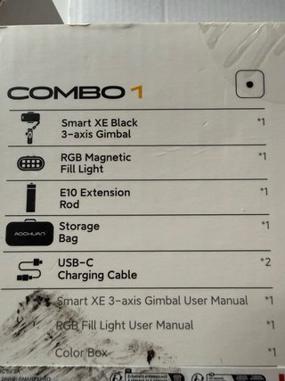 AOCHUAN Smart XE Gimbal 3 ejes + Luz RGB COMBO 1