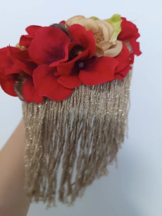 Vestido Flamenca Rojo con Accesorios
