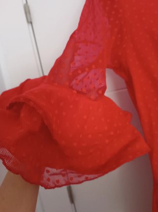 Vestido Flamenca Rojo con Accesorios