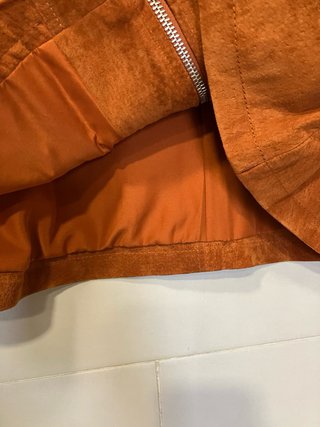 Chaqueta de Piel Zara Marrón Talla S