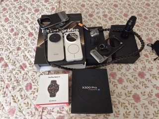 Kit Foto + Vivo X300 Pro + smartwatch Oneplus 3