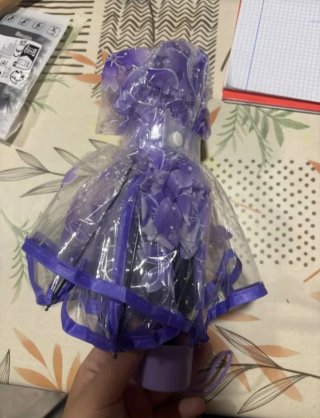 Paraguas Beugo Morado Transparente