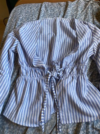 Camiseta Rayas Azules y Blancas Talla M