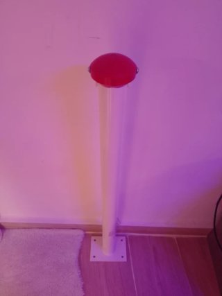Bolardo de Seguridad Blanco y Rojo