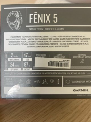 Garmin Fenix 5 Sapphire Smartwatch + Correas