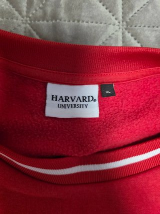 Sudadera Harvard University Mujer XL Roja