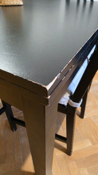 Mesa comedor extensible 90x90/ 90x170 y 4 sillas