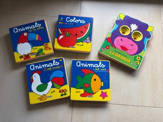 Lote de 5 libros para bebé carton- espuma.
