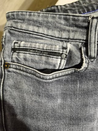 Pantalones Calvin Klein Slim Fit Grises