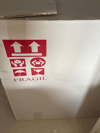Mueble de baño azul y blanco