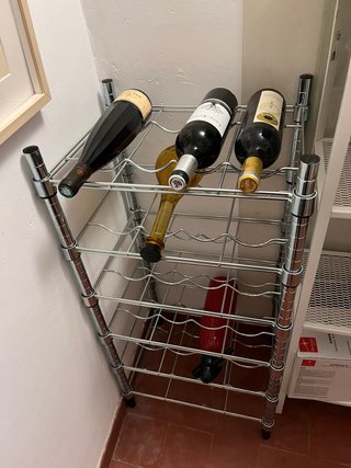 Botellero OMAR de Metal Cromado Ikea