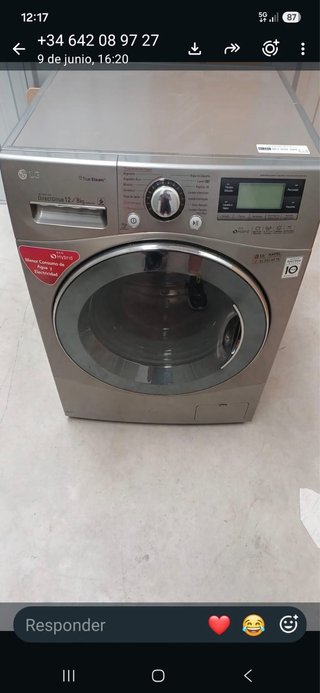 Lavadora Secadora LG Direct Drive