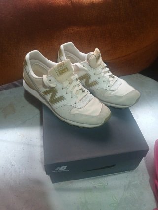 Zapatillas New Balance 996 Blancas Oro Talla 40