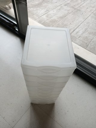 Cajonera de plástico transparente