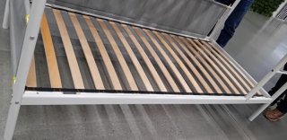 Litera 90x200cm Blanca y Gris