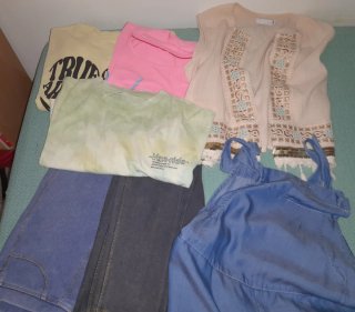 Lote de prendas de ropa variadas talla S