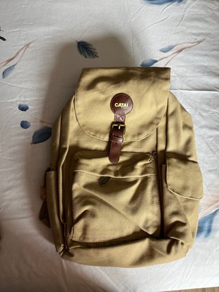 Mochila CATAI Beige y Marrón