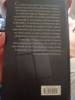 Libro de Harry Potter y El cáliz de fuego