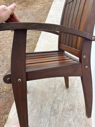 2 Sillones de Madera Marrón