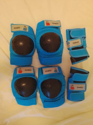 Protecciones Oxelo niño rodilleras coderas muñeque