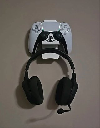 Soporte de pared para mando PS5 y auriculares