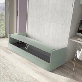 CAMA ABATIBLE CON SOFÁ – Máximo aprovechamiento