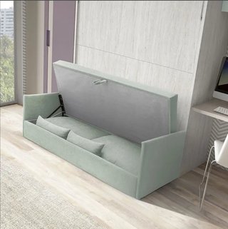 CAMA ABATIBLE CON SOFÁ – Máximo aprovechamiento