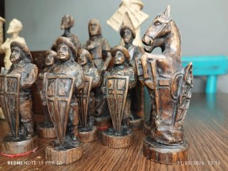 Figuras de Ajedrez Artesanales Don Quijote