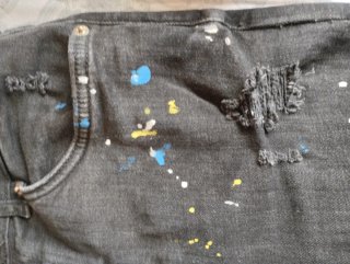 Pantalón vaquero Bershka hombre negro skinny