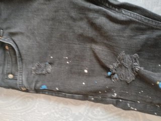 Pantalón vaquero Bershka hombre negro skinny