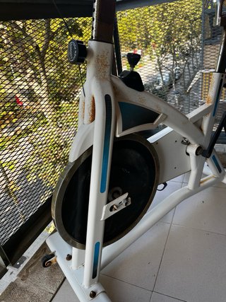 Bicicleta de Spinning Blanca
