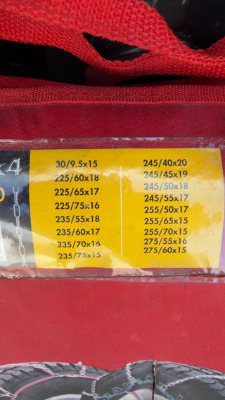 Cadenas de Nieve Reforzadas 4x4