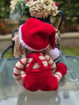 Duende Amigurumi de Navidad