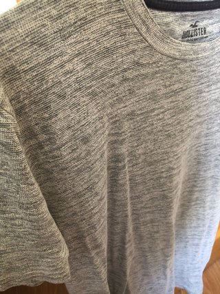 Camiseta Hollister Gris Talla M