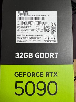 MSI RTX 5090 Ventus 3X 32GB OC GDDR7 Nueva!