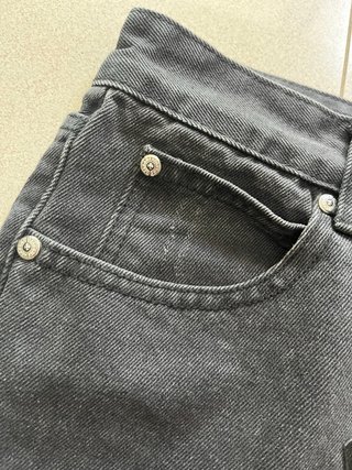 Pantalón Denim Chrome Hearts Negro