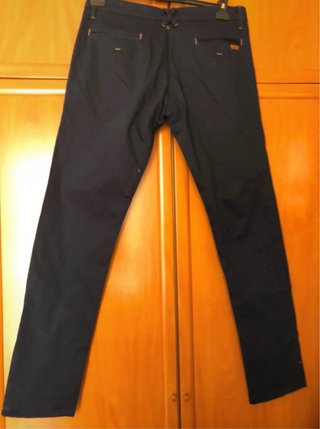Pantalón chino hombre azul nuevo