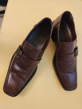 Zapato hombre cuero marrón talla 40