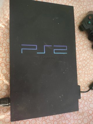 Consola PS2 Fat Negra + Mando y Cables